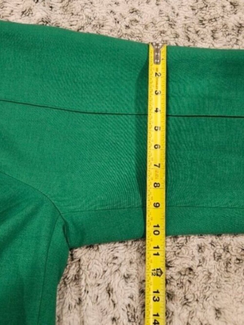 Lisa Perry Barneys New York SZ 4 Inspired 60's Kelly Green Festive Wide Leg Pant - Picture 14 of 14